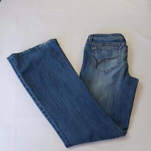 Refuge RN#101331 Women's Blue Bootcut Distressed Denim Jeans Size 11L (30×33)
